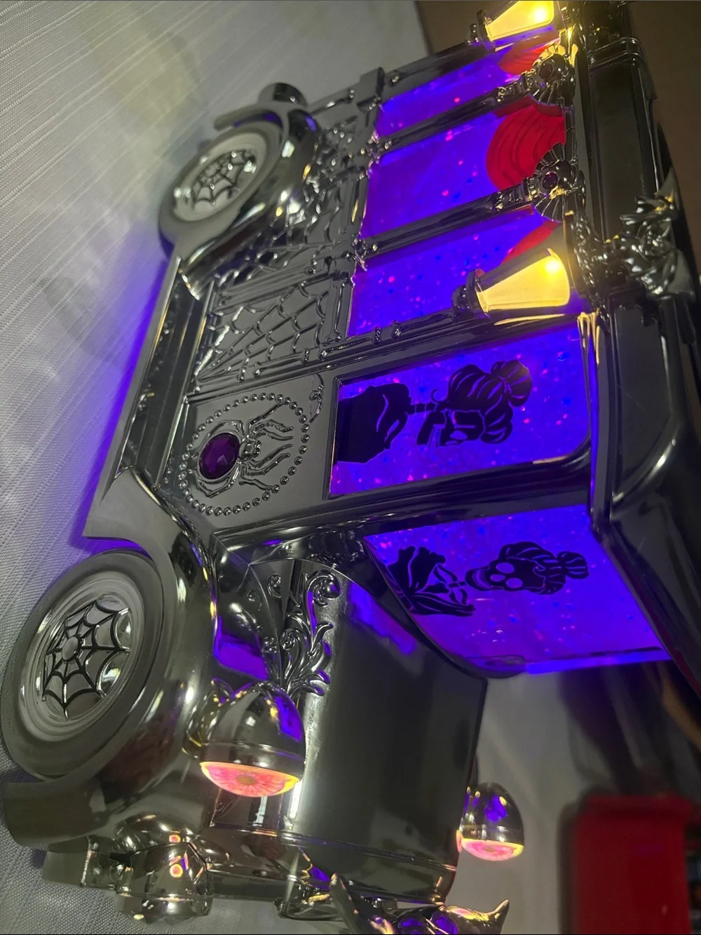 Bath & Body Works Silver and Purple Gothic Candle Holder